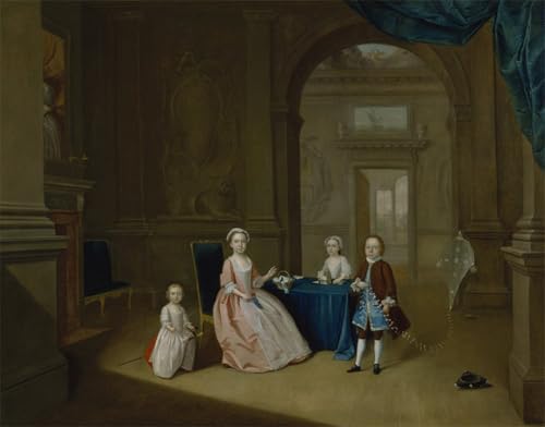 Tableaux Affiche de Arts Arthur Devis toile salon décoration murale 60x90