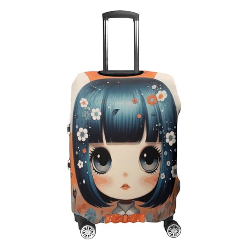Anime Girl Pictures Luggage Cover Protector Anti-Scratch Suitcase Cover Washable Luggage Covers Fits 19-21 Inch Luggage4