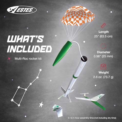 Estes 1329 Multi-ROC Rocket-Building Kit, Expert Flying-Rocket-Model Kit with Glider for Ages 10+ - Image 3