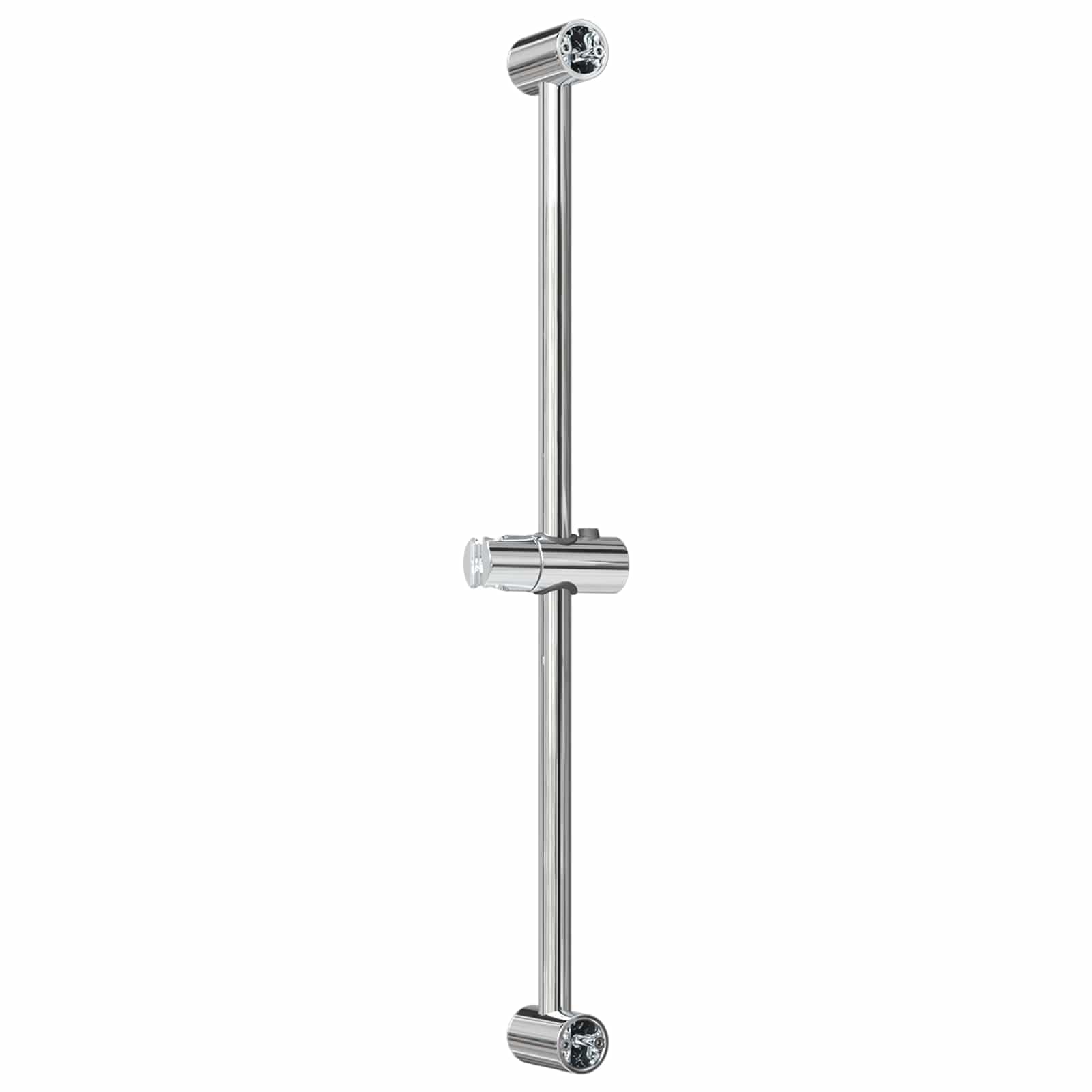 Soporte para alcachofa de ducha de acero inoxidable cromado 71 cm ajustable 360 grados giratorio con montaje en pared para brazo de ducha, ducha de lluvia y sistema de ducha en el baño