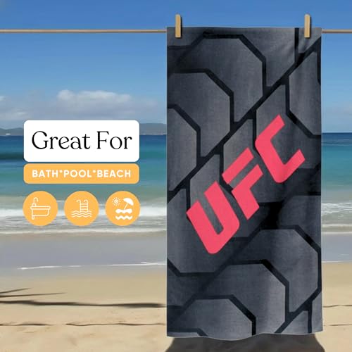 UFC Fight Night Oversized Cotton Beach Towel, 30 x 60 Inch Large Soft & Absorbent Pool, Bath & Beach Towel (100% Officially Licensed Product) By Franco Collectibles by Franco - Used condition - Image 3