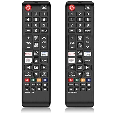 2 Pack for Universal Samsung TV Remote, BN59-01315J Replacement Remote for All Samsung LED LCD HDTV 3D Smart TVs
