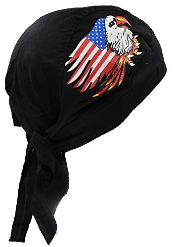 topt rasta bandana drapeau us usa aigle biker homme femme serre tete casque ride eagle
