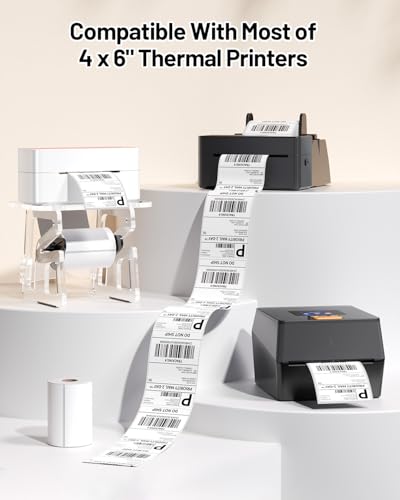 Image of Phomemo Ethernet Shipping Label Printer & Packs of 250pcs 4x6 Thermal Labels