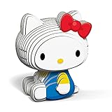 EUGY ユーギー ハローキティ 紙製 立体パズル - 小学生 の男の子 女の子 から大人まで楽しめる プレゼント にも最適な 知育玩具 です