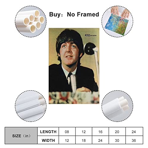 Paul McCartney Poster Jackie Amgazine pour la maison, la chambre, le salon, le bureau, Kits de peinture à l’huile sur… - Les Beatles, Paul McCartney, John Lennon, RIngo Starr, George Harrison Paul McCartney Poster Jackie Amgazine pour la maison, la chambre, le salon, le bureau, Kits de peinture à l'huile sur… – Image 3