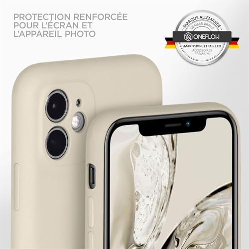 Coque silicone iPhone 11 évite les bris d'écran double couche