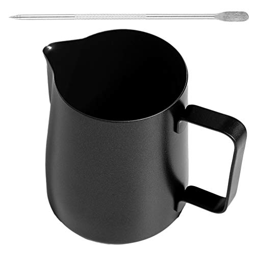 Luxshiny 600Ml Leche Leche Pitcher Espresso Jarra de Vapor Leche Café Cappuccino Latte Art Barista Jarras de Vapor Leche…