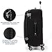 Travelpro Platinum Elite Softside Expandable Checked Luggage, 8 Wheel Spinner Suitcase, TSA Lock, Men and Women, Shadow Black, Checked Medium 25-Inch
