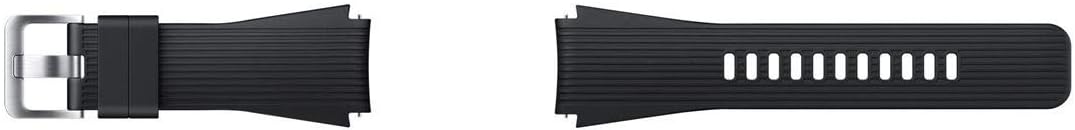 Samsung Galaxy Watch (46mm) Silicone Strap (22mm) – Official Galaxy Watch Strap for the Galaxy Watch (46mm) and Gear S3 – Comfortable and Durable Watch Band – 22 mm – Black, ET-YSU80MBEGWW