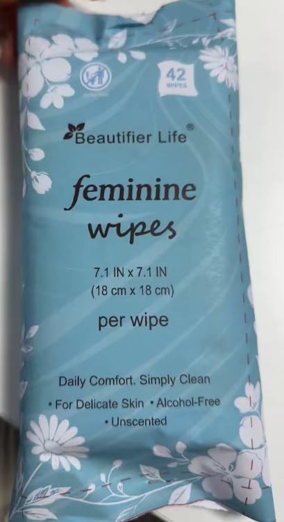 Beautifier Life Feminine Wipes, 4 × 42 Wipes Dispenser Packs