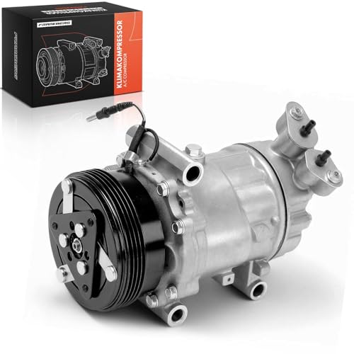 Frankberg Compresor de aire acondicionado con embrague Gasolina Compatible con Clio II BB CB Twingo I C06 S.a.n.d.e.r.o Logan LS Logan LS Kangoo KC0/1 Replace# 8200840899incl. aceite premezclado