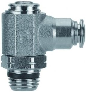 89953-02-32 Flow Control, Screw Adjustment, Flow Out, 1/8" Tube x 10/32 UNF Thread (Metallic Release Collet)