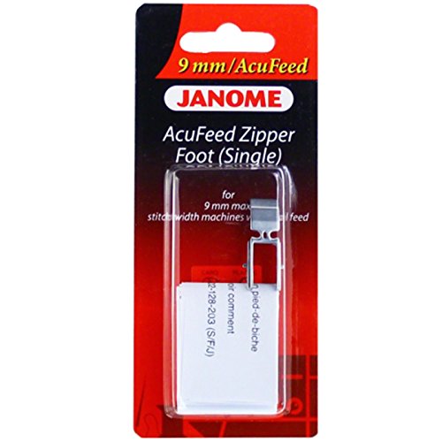 Pie para máquina Janome AcuFeed Zipper Foot miniatura 1