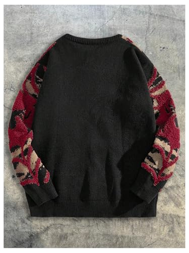 Men's Spiders Graphic Sweaters Gothic Punk Sweater Oversized Unisex Knit Tops Crew Neck Long Sleeve Streetwear2