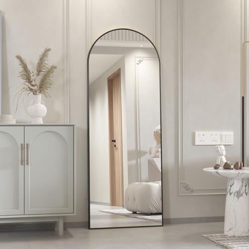 CASSILANDO Full Length Mirror 162cm×53cm, Arch Floor Mirror with Standing Full Body Mirrors Black Standing Hanging or Leaning Against Wall for Bedroom Entry (Black) - Cosy Home Interiors CASSILANDO Full Length Mirror 162cm×53cm, Arch Floor Mirror with Standing Full Body Mirrors Black Standing Hanging or Leaning Against Wall for Bedroom Entry (Black) - Image 3