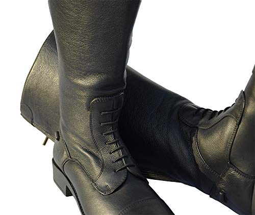 Image of rhinegold XW Luxus Leather Laced Riding Boot