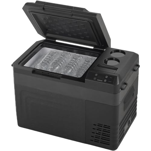 [山善] ポータブル冷蔵庫 冷凍冷蔵庫 25L コンプレッサー式 (AC/DC 2WAY電源)...