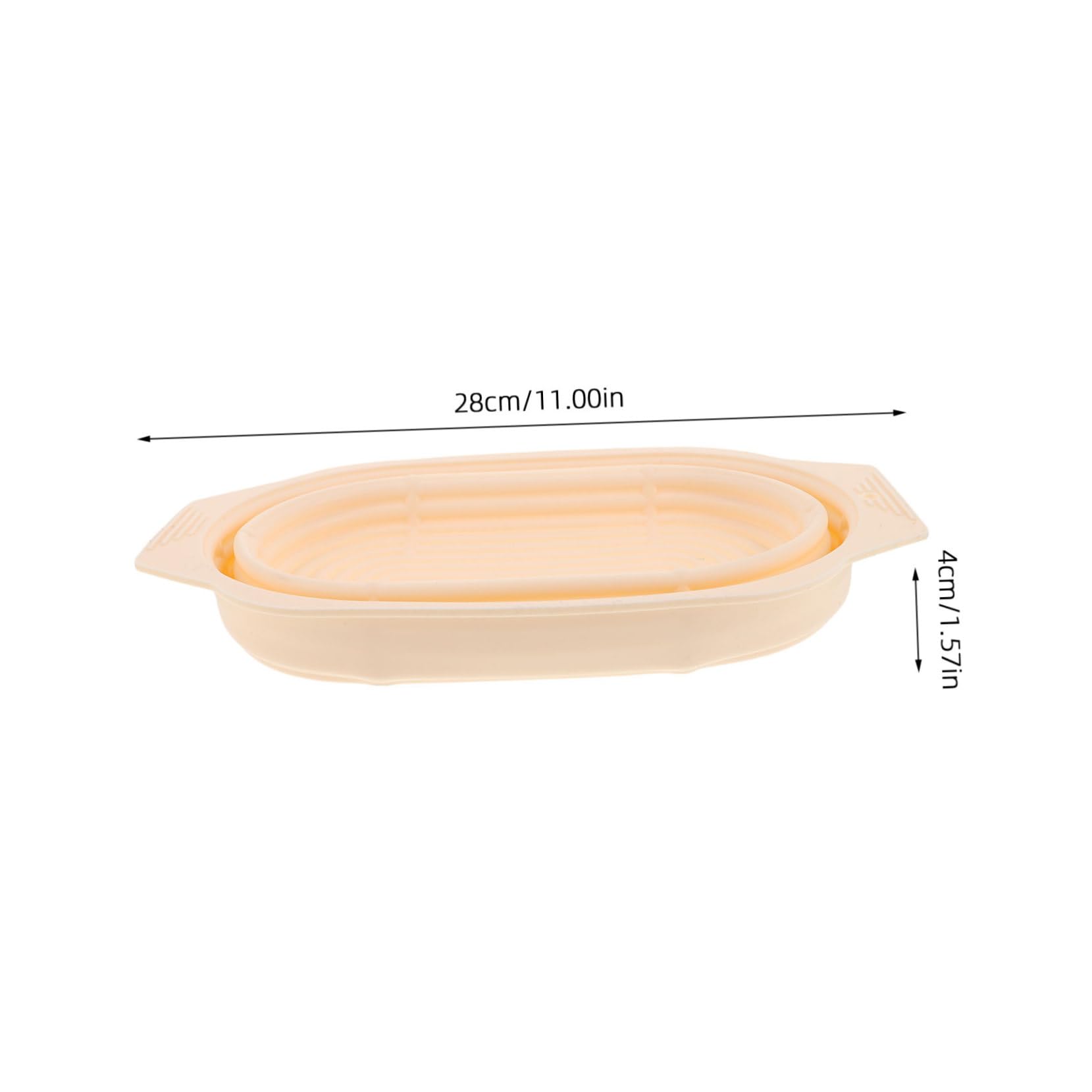 Cesta de Fermentación de Pan de Silicona Redonda, Juego 1