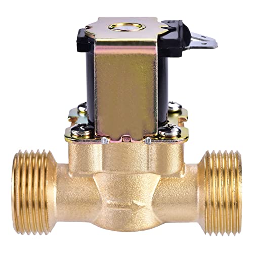 Électrovanne laiton 3/4 pouce DC 24V vanne magnétique eau