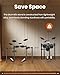 Fesley Electric Drum Set: 5 Drums 3 Cymbals with 4 Quiet Mesh Drum Pads, Electronic Drum Set for Beginner Adult, E Drum Kit with Throne, Headphone, Drumsticks, USB MIDI, Intelligent Sound Module