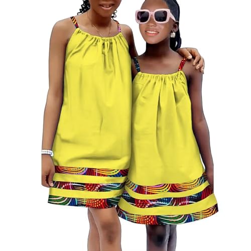 XIAOHUAGUA Mommy and Me Matching Dresses Summer A-Line Slip Dress
