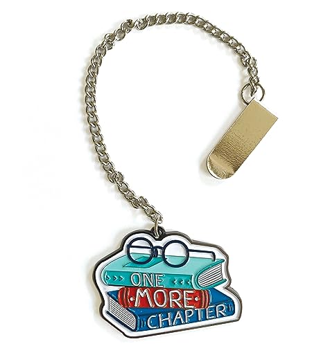 Paper House Productions Book Lover's Enamel Charm Chain & Clip Bookmark - One More Chapter