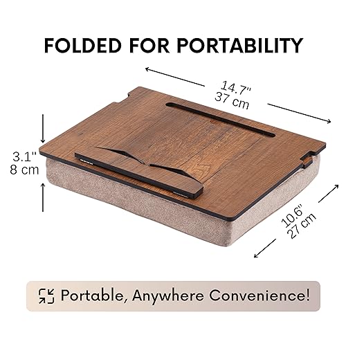 Vigo Wood Adjustable Wooden Book Holder - Elevate Your Reading Experience with Premium Craftsmanship and 5 Angles for Optimal Comfort - Convenient Storage Compartment for Books, Tablets, and Cookbooks - Image 2
