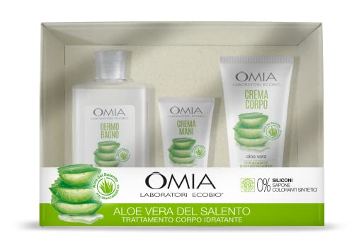 Omia Aloe Vera del Salento, Confezione Regalo Donna, Set Bagno,...