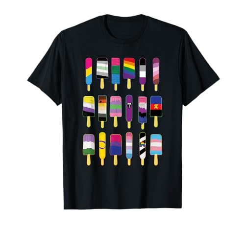 Gay Pride Flag Popsicle LGBT Equality Rainbow Ally Supporter T-Shirt