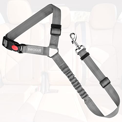 Bwogue Pet Dog Cat Seat Belts, Car Headrest Restraint Adjustable Safety Leads Vehicle Seatbelt Harness #TOP1