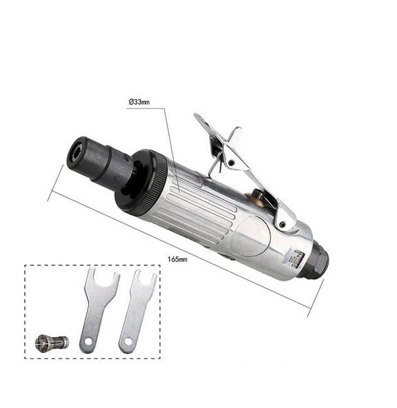 Jieotwice Air Die Grinder Pneumatic Grinding Machine Wind Mill Tyre Repair Tool 25000RPM 2.8CFM 90psi WG-201