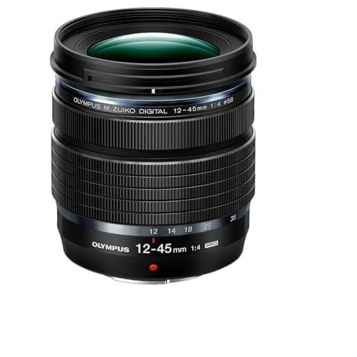 Olympus M.Zuiko ED 12-45 mm F4.0 Pro - Objetivo Digital (Zoom estándar, Compatible con Todas Las cámaras MFT Olympus OM - D & Pen, Panasonic G) Negro