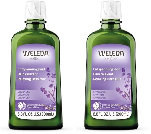 WELEDA - Bain relaxant à la Lavande - Calme et sérénité - Pour un moment de détente - NATRUE* - Vegan*** - 200ml (Lot de 2)