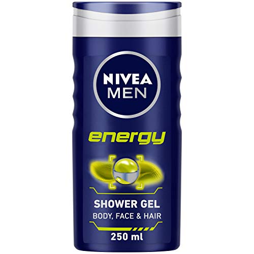 Image of Nivea Men Deodorant Roll On, Deep Impact Freshness - 50ml & Men Body Wash, Energy with Mint Extracts, Shower Gel for Body, Face & Hair - 250 ml