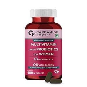 Carbamide Forte Multivitamin Tablets for Women with 43 Ingredients -100 Veg Tablets