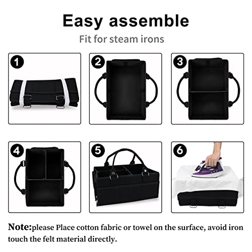 Baby-Diaper-Caddy-Organizer-for-Girl-Boy-Large-Nursery-Storage-Bin-Basket-Portable-Holder-Tote-Bag-for-Changing-Table-and-Car-Baby-Shower-Gifts-Newborn-Essentials-Baby-Registry-Must-Haves-Items-black