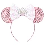 Sparkle Minnie Ears Headbands for Girls Women Cosplay Costume Princess Party Birthday Christmas...