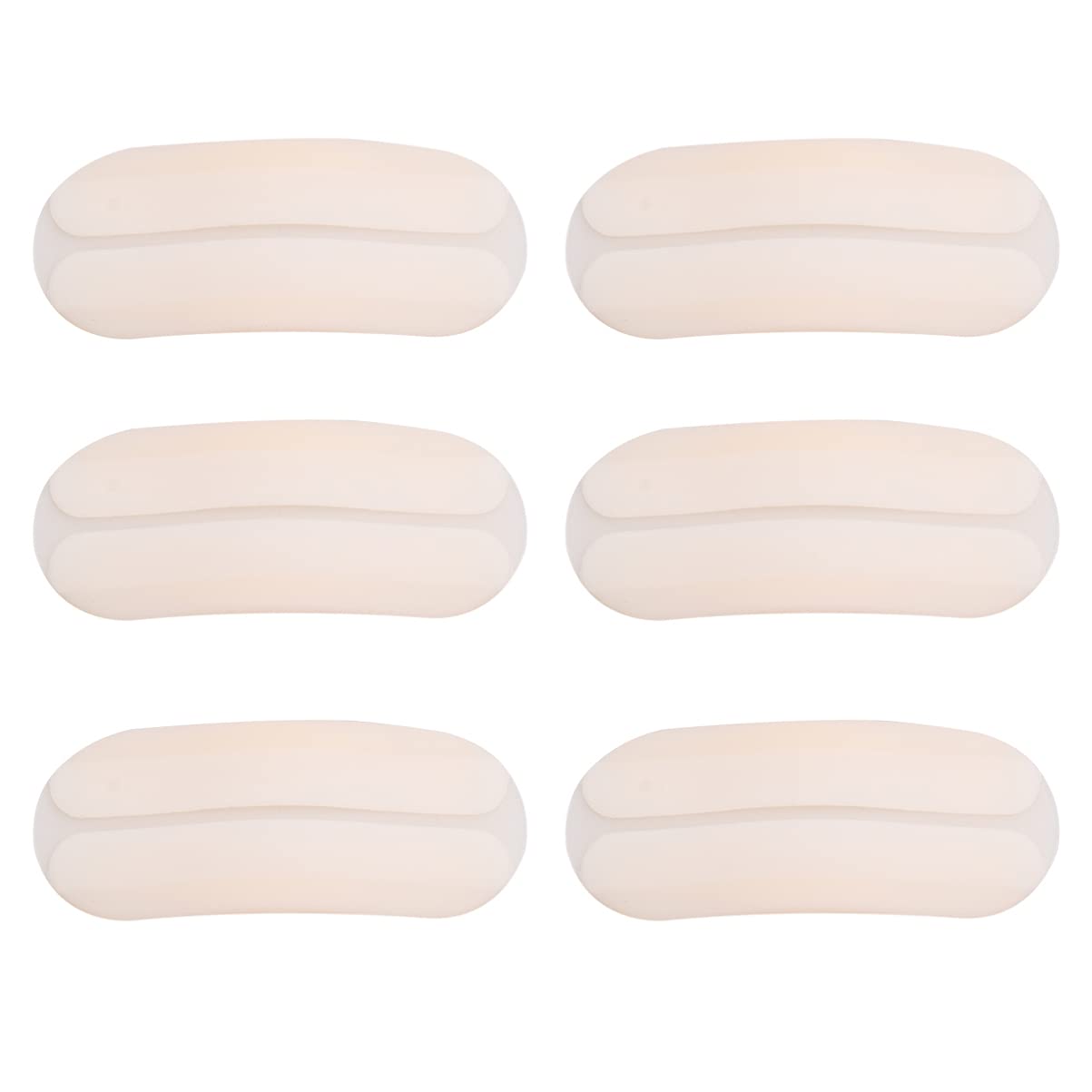 Healifty 6er-Pack Schulterpolster – Rutschfeste Silikon-Pads Für BH-Träger, Weich Und Bequem, Weiß