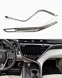 Kadore Interior Front Center Console Strips Trim Molding Cover for Toyota Camry 2018 2019 2020 2021