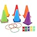 DAUERHAFT Durable de Haute qualité PE matériel Anneau de Lancer Jouet Forte adaptabilité Enfants Sport Jour Jeux Fournitures Lancer Jeu Jouet pour Enfants