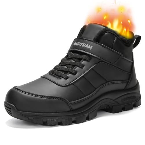 ANGRYRAM Women's Steel Toe Snow Shoes