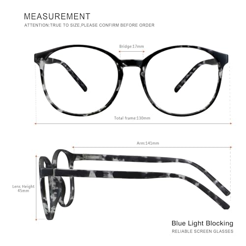 Image of Vintage Round Progressive Multifocal Presbyopic Glasses, Blue Light Blocking Glasses for Men Women Readers (Gray,+0.00 /+1.25 Magnification)