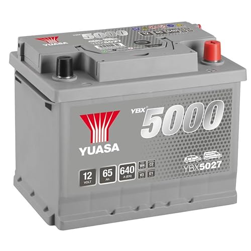 Yuasa YBX5027 12V 65Ah 640CCA Silver Sealed Maintenance Free High Performance Car Battery