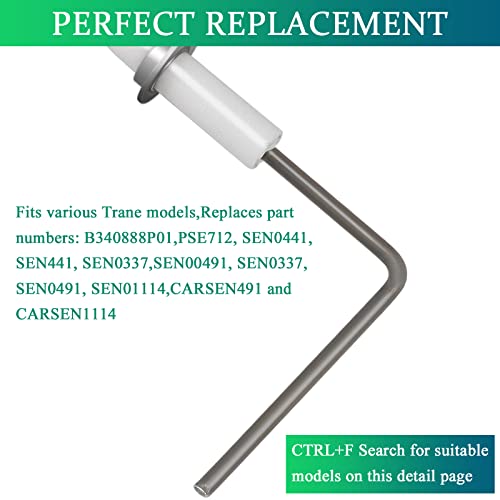 SEN1114 SEN01114 Furnace Flame Sensor fit for Trane American Standard Furnace nikrothal 80 Sen0491 Sen00491 LUXRILIX