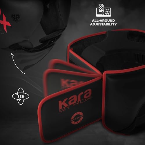 RDX Kopfschutz Boxen für Kickboxen, Kampfsport, MMA Training, Maya Hide Leder Kara Sparring Thaiboxen Kopfschützer, Boxhelm Krav MAGA Muay Thai, Karate und Taekwondo Headgear