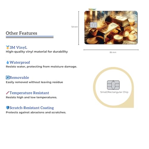 (2 Units) Holographic Credit Card Skin – 3M Material Debit Card Sticker, Waterproof, Durable & Easy to Apply, Multi-Design Personalised Cover (Abundance Attraction)2