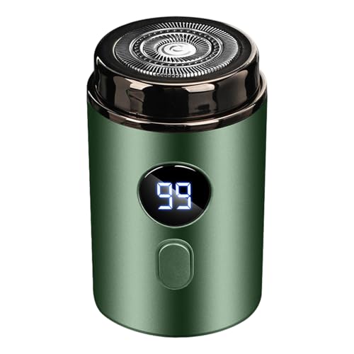 Afeitadora eléctrica portátil, recortadora con pantalla digital, dispositivo de aseo impermeable, diseño compacto inalámbrico, afeitadora eléctrica de cuerpo completo para hombres