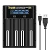 Snado Acculader universeel, LCD Smart batterij oplader voor NI-MH NI-CD AA AAA Li-Ion IMR INR ICR 18650 18500 18350…