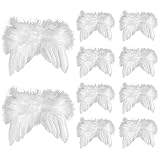 【Artesanía de bricolaje】 Estas alas de ángel como decoración con un diseño de plumas de ángulo lindo y único realzan una atmósfera encantadora. Habilita tu creatividad en decoración y manualidades.
